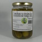 Cornichons au vinaigre doux moyen et gros 400 gr