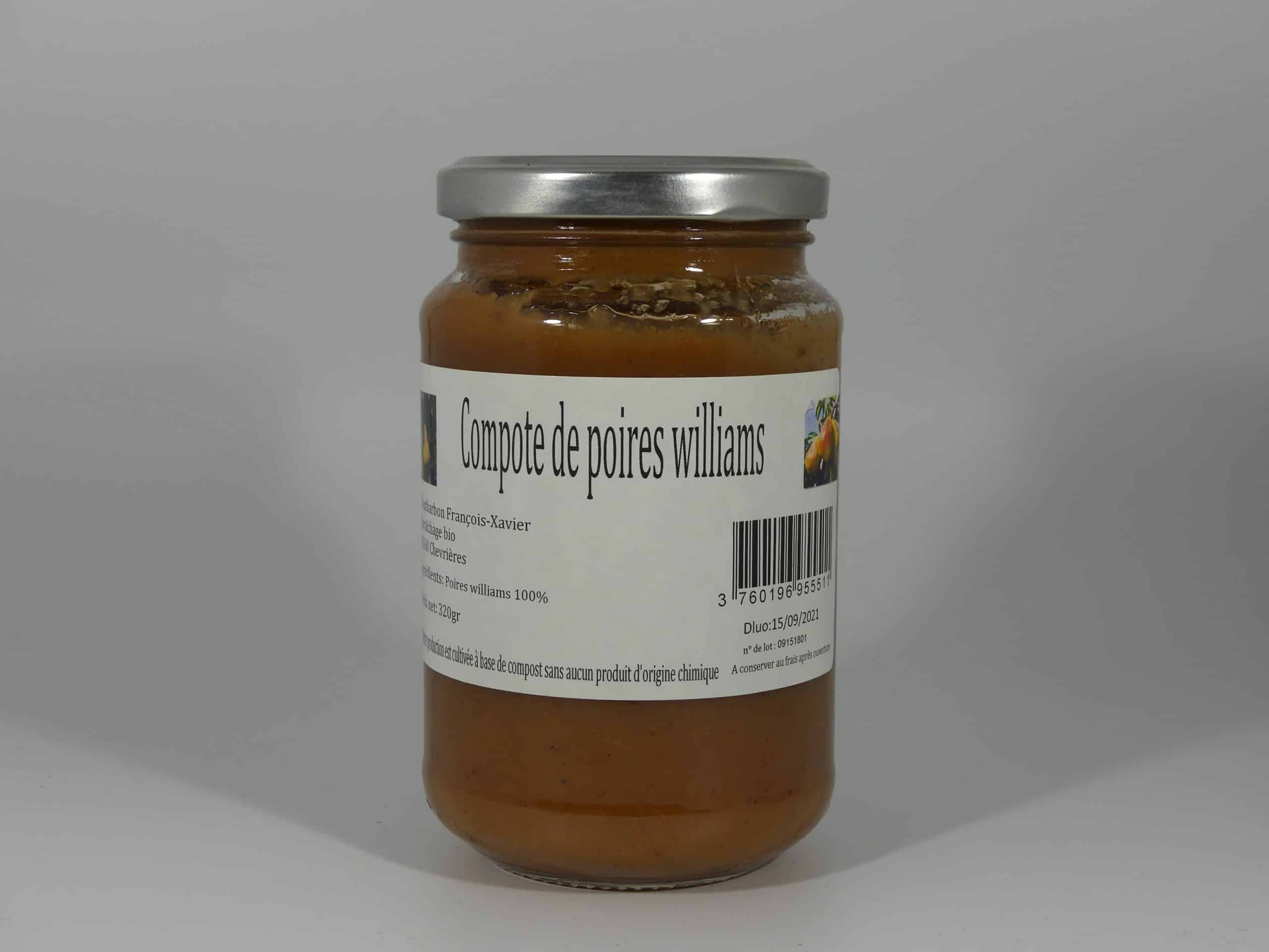 Compote de poires Williams 320 gr