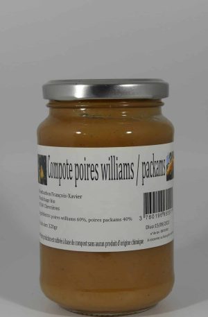 Compote de poire Williams et Packam's 320 gr